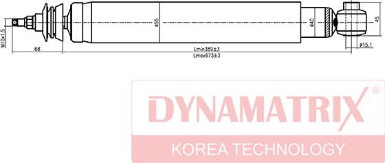 Dynamatrix DSA343216 - Амортисьор vvparts.bg