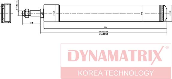 Dynamatrix DSA366002 - Амортисьор vvparts.bg