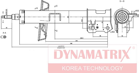 Dynamatrix DSA334949 - Амортисьор vvparts.bg