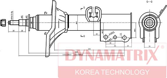 Dynamatrix DSA334034 - Амортисьор vvparts.bg