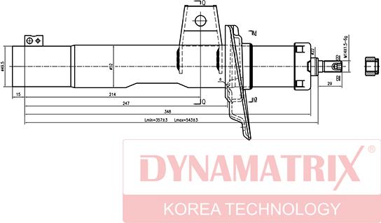 Dynamatrix DSA334834 - Амортисьор vvparts.bg