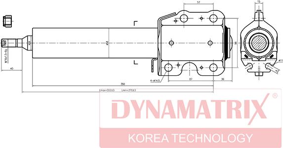 Dynamatrix DSA335809 - Амортисьор vvparts.bg