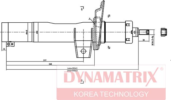 Dynamatrix DSA335808 - Амортисьор vvparts.bg