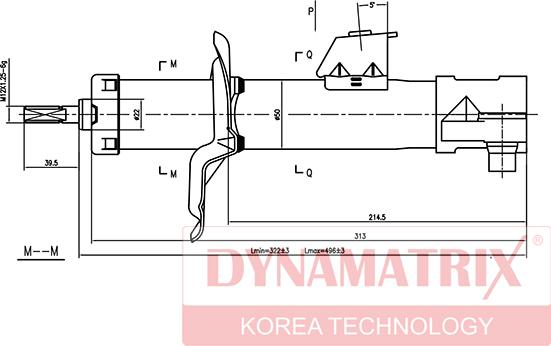 Dynamatrix DSA331015 - Амортисьор vvparts.bg