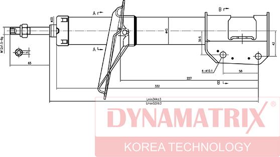 Dynamatrix DSA333843 - Амортисьор vvparts.bg