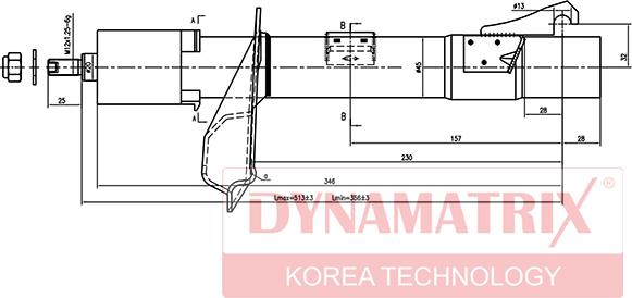 Dynamatrix DSA333709 - Амортисьор vvparts.bg