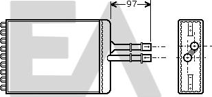 EACLIMA 45C54018 - Топлообменник, отопление на вътрешното пространство vvparts.bg