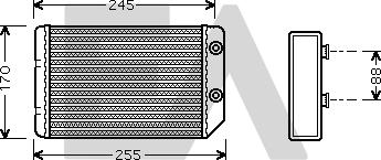 EACLIMA 45C54024 - Топлообменник, отопление на вътрешното пространство vvparts.bg