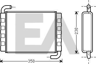 EACLIMA 45C63001 - Топлообменник, отопление на вътрешното пространство vvparts.bg