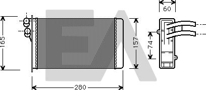 EACLIMA 45C02004 - Топлообменник, отопление на вътрешното пространство vvparts.bg