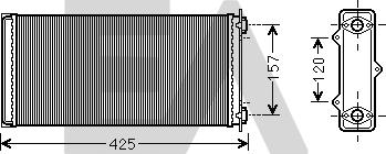 EACLIMA 45C16002 - Топлообменник, отопление на вътрешното пространство vvparts.bg