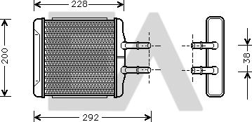 EACLIMA 45C20005 - Топлообменник, отопление на вътрешното пространство vvparts.bg