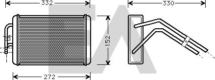 EACLIMA 45C22016 - Топлообменник, отопление на вътрешното пространство vvparts.bg