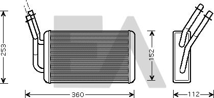 EACLIMA 45C22017 - Топлообменник, отопление на вътрешното пространство vvparts.bg