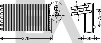 EACLIMA 45C77012 - Топлообменник, отопление на вътрешното пространство vvparts.bg