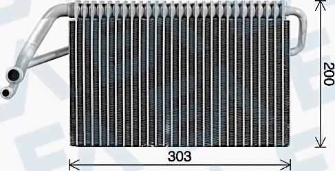 EACLIMA 43B59001 - Изпарител, климатична система vvparts.bg