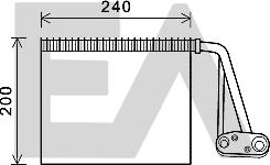 EACLIMA 43B60008 - Изпарител, климатична система vvparts.bg