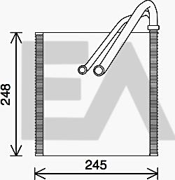 EACLIMA 43B77007 - Изпарител, климатична система vvparts.bg