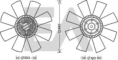 EACLIMA 35C63C01 - Перка, охлаждане на двигателя vvparts.bg