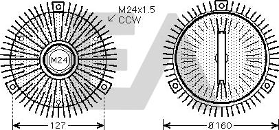 EACLIMA 35C07D03 - Перка, охлаждане на двигателя vvparts.bg