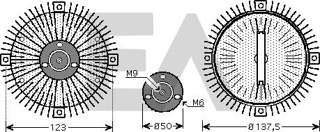 EACLIMA 35C77D01 - Перка, охлаждане на двигателя vvparts.bg