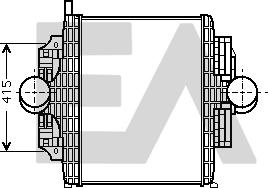 EACLIMA 36A45010 - Интеркулер (охладител за въздуха на турбината) vvparts.bg