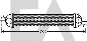 EACLIMA 36A54023 - Интеркулер (охладител за въздуха на турбината) vvparts.bg