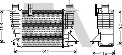 EACLIMA 36A60025 - Интеркулер (охладител за въздуха на турбината) vvparts.bg