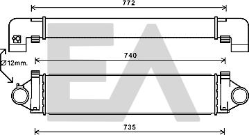 EACLIMA 36A05004 - Интеркулер (охладител за въздуха на турбината) vvparts.bg