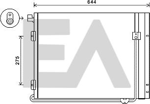 EACLIMA 30C47005 - Кондензатор, климатизация vvparts.bg