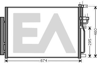 EACLIMA 30C54054 - Кондензатор, климатизация vvparts.bg