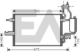 EACLIMA 30C54014 - Кондензатор, климатизация vvparts.bg