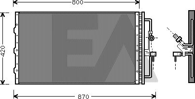 EACLIMA 30C54010 - Кондензатор, климатизация vvparts.bg