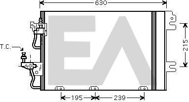 EACLIMA 30C54017 - Кондензатор, климатизация vvparts.bg