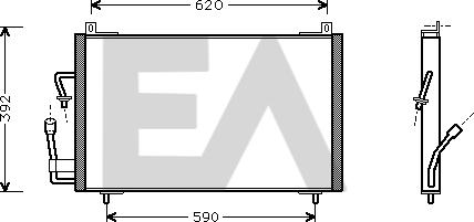 EACLIMA 30C55004 - Кондензатор, климатизация vvparts.bg