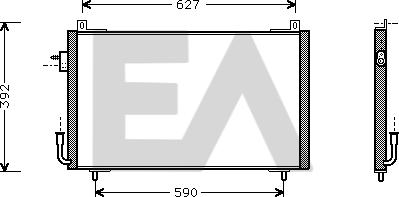 EACLIMA 30C55008 - Кондензатор, климатизация vvparts.bg