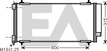EACLIMA 30C55019 - Кондензатор, климатизация vvparts.bg