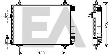 EACLIMA 30C55016 - Кондензатор, климатизация vvparts.bg