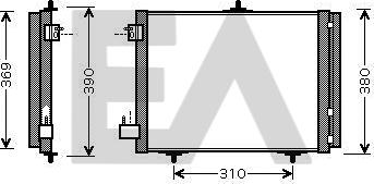 EACLIMA 30C55018 - Кондензатор, климатизация vvparts.bg