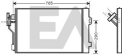 EACLIMA 30C50043 - Кондензатор, климатизация vvparts.bg