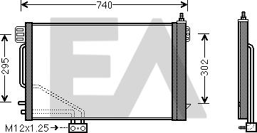 EACLIMA 30C50032 - Кондензатор, климатизация vvparts.bg