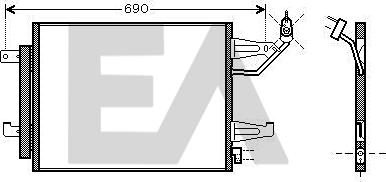 EACLIMA 30C51028 - Кондензатор, климатизация vvparts.bg