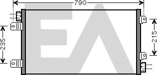 EACLIMA 30C60046 - Кондензатор, климатизация vvparts.bg