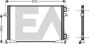 EACLIMA 30C60054 - Кондензатор, климатизация vvparts.bg