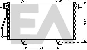 EACLIMA 30C60050 - Кондензатор, климатизация vvparts.bg