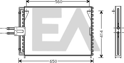 EACLIMA 30C60004 - Кондензатор, климатизация vvparts.bg