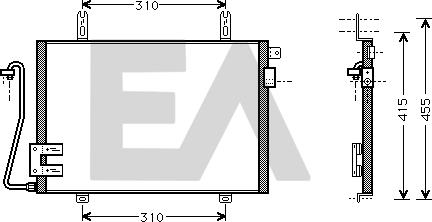 EACLIMA 30C60014 - Кондензатор, климатизация vvparts.bg