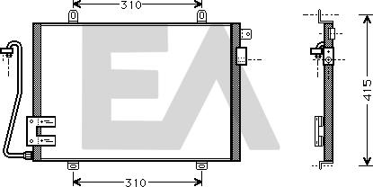 EACLIMA 30C60015 - Кондензатор, климатизация vvparts.bg