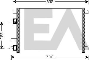 EACLIMA 30C60039 - Кондензатор, климатизация vvparts.bg