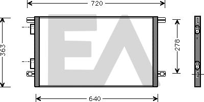 EACLIMA 30C60030 - Кондензатор, климатизация vvparts.bg